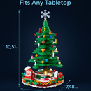 2025 Christmas Tree Building Set With LED Light Tabletop Christmas Building Block 24 Days Christmas Countdown Calendar for Boys Girls 3-6 by LJGDeals