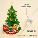 2025 Christmas Tree Building Set With LED Light Tabletop Christmas Building Block 24 Days Christmas Countdown Calendar for Boys Girls 3-6 by LJGDeals