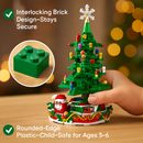 2025 Christmas Tree Building Set With LED Light Tabletop Christmas Building Block 24 Days Christmas Countdown Calendar for Boys Girls 3-6 by LJGDeals