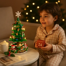 2025 Christmas Tree Building Set With LED Light Tabletop Christmas Building Block 24 Days Christmas Countdown Calendar for Boys Girls 3-6 by LJGDeals