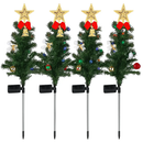Solar Christmas Tree Lights for Pathway and Garden Decor by LJGDeals