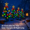 Solar Christmas Tree Lights for Pathway and Garden Decor by LJGDeals