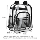 Clear Heavy-Duty Transparent Backpack for Work & College by LJGDeals