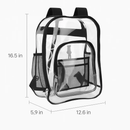 Clear Heavy-Duty Transparent Backpack for Work & College by LJGDeals