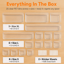 Clear Drawer Organizers Set for Home Organization by LJGDeals