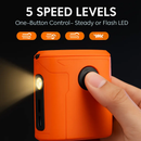 Portable 5-in-1 Waist Clip Fan with 5 Speeds and Light by LJGDeals