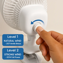 8.66In Oscillating Clip On Fan 2 Speeds Quiet Clamp Fan with 90° Oscillating & Tilting Angle Desktop Wall Mount for Home Office Dorms Strollers by LJGDeals