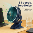 Clip-On Desk Fan for Camping and Office — Quiet & Adjustable by LJGDeals