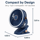 Clip-On Desk Fan for Camping and Office — Quiet & Adjustable by LJGDeals