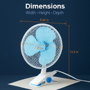 Clip On Fan, 2-Speed, Quiet Desk/Wall Mount by LJGDeals