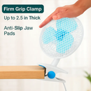 Clip On Fan, 2-Speed, Quiet Desk/Wall Mount by LJGDeals
