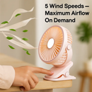 Clip-On Desk Fan for Camping and Office — Quiet & Adjustable by LJGDeals