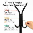 Coat Rack Organizer - Multi-Hook Standing Coat Rack by LJGDeals