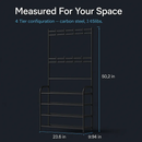 Entryway Coat Rack and Shoe Storage Shelf Black 4-Tier by LJGDeals