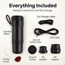 Portable Electric Espresso Machine Cordless Coffee Maker Self-Heating Car Espresso Maker with Anti-Dry Burn Fit for Ground Coffee/NS/DG Capsules for C by LJGDeals