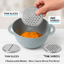 Multifunctional Mixing Bowl with Colander and Graters Set by LJGDeals