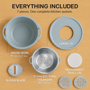Multifunctional Mixing Bowl with Colander and Graters Set by LJGDeals