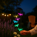 Dragonfly Solar Wind Chimes for Outdoor Garden Decor by LJGDeals