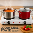 Double Electric Burner Portable Dual Counter Stove by LJGDeals