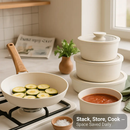 Nonstick Cookware Set with Detachable Handles by LJGDeals