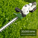 20in Cordless Hedge Trimmer 21V Handheld Bush Trimmer Electric Grass Shrub Trimmer with Dual-Action Blades 0.6in Cutting Diameter Safety Lock Adjustab by LJGDeals