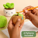 Succulents Crochet Kit for Beginners with 4 Patterns by LJGDeals