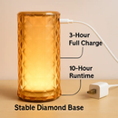 Crystal Diamond Rose Table Lamp - Dimmable, Remote Control by LJGDeals