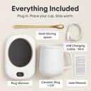 Mug Warmer for Desk with Auto Shut Off for Office by LJGDeals