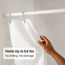 Tension Curtain Rod Extendable for Easy Home Use by LJGDeals