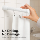 Tension Curtain Rod Extendable for Easy Home Use by LJGDeals