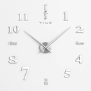 Wall Clock with 3D Mirror Surface for Modern Living Rooms by LJGDeals
