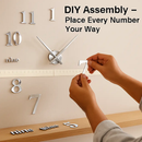 Wall Clock with 3D Mirror Surface for Modern Living Rooms by LJGDeals