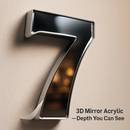 Wall Clock with 3D Mirror Surface for Modern Living Rooms by LJGDeals