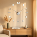 Wall Clock with 3D Mirror Surface for Modern Living Rooms by LJGDeals