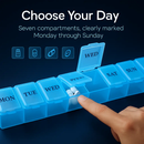 Weekly Pill Organizer for 7 Days - Portable Case by LJGDeals