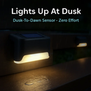 Solar Powered LED Step Lights for Outdoor Stairs by LJGDeals