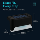 Solar Powered LED Step Lights for Outdoor Stairs by LJGDeals