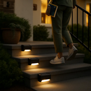Solar Powered LED Step Lights for Outdoor Stairs by LJGDeals