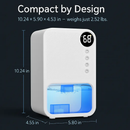 Dehumidifier: Portable, Sleep Mode, Timer & 7-Color Lighting by LJGDeals