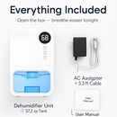 Dehumidifier: Portable, Sleep Mode, Timer & 7-Color Lighting by LJGDeals