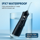 Portable Water Dental Flosser Cordless Rechargeable Dental Oral Irrigator IPX7 Waterproof Teeth Cleaner with 4 Modes 4 Nozzles 10.15oz Detachable Wate by LJGDeals