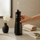 Portable Water Dental Flosser Cordless Rechargeable Dental Oral Irrigator IPX7 Waterproof Teeth Cleaner with 4 Modes 4 Nozzles 10.15oz Detachable Wate by LJGDeals
