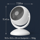 Air Circulator Desk Fan Portable Oscillating Table Fan by LJGDeals