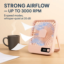 Mini Desktop Cooling Fan with LCD Display and Quiet Airflow by LJGDeals