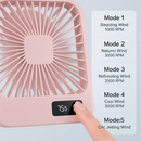 Mini Desktop Cooling Fan with LCD Display and Quiet Airflow by LJGDeals