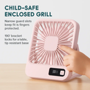 Mini Desktop Cooling Fan with LCD Display and Quiet Airflow by LJGDeals