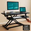 Height Adjustable Standing Desk Converter for Dual Monitors by LJGDeals