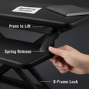 Height Adjustable Standing Desk Converter for Dual Monitors by LJGDeals
