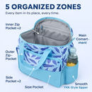 5Pcs Baby Nappy Diaper Bags Set Mummy Diaper Handbags with Diaper Pad Food Bag Bottle Bag Travel Tote Bags For Mom Dad by LJGDeals