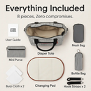 8Pcs Baby Nappy Diaper Bags Set with Bottle Bag & Purse by LJGDeals